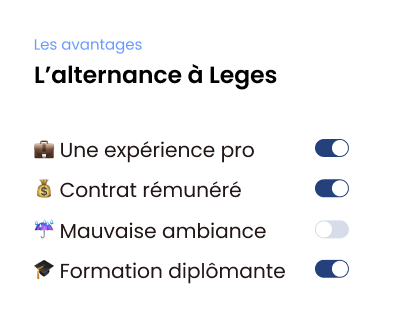 avantages de alternance à leges à lyon